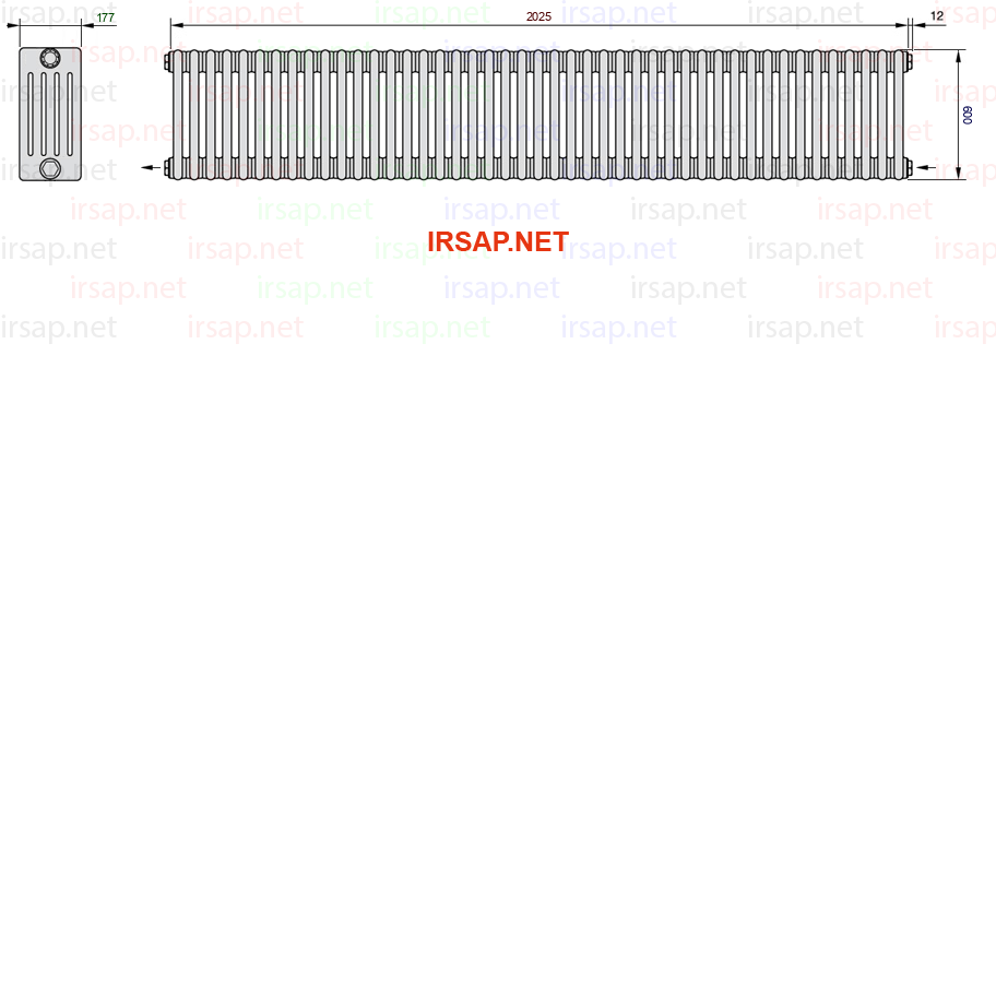 Радиатор IRSAP Tesi 50600/45 T08 CL 01